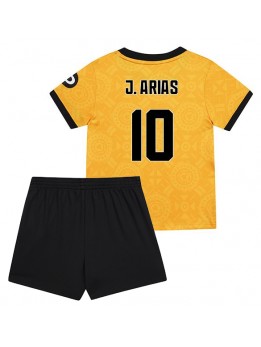 Billige Wolves Jhon Arias #10 Hjemmedraktsett Barn 2025-26 Kortermet (+ Korte bukser)